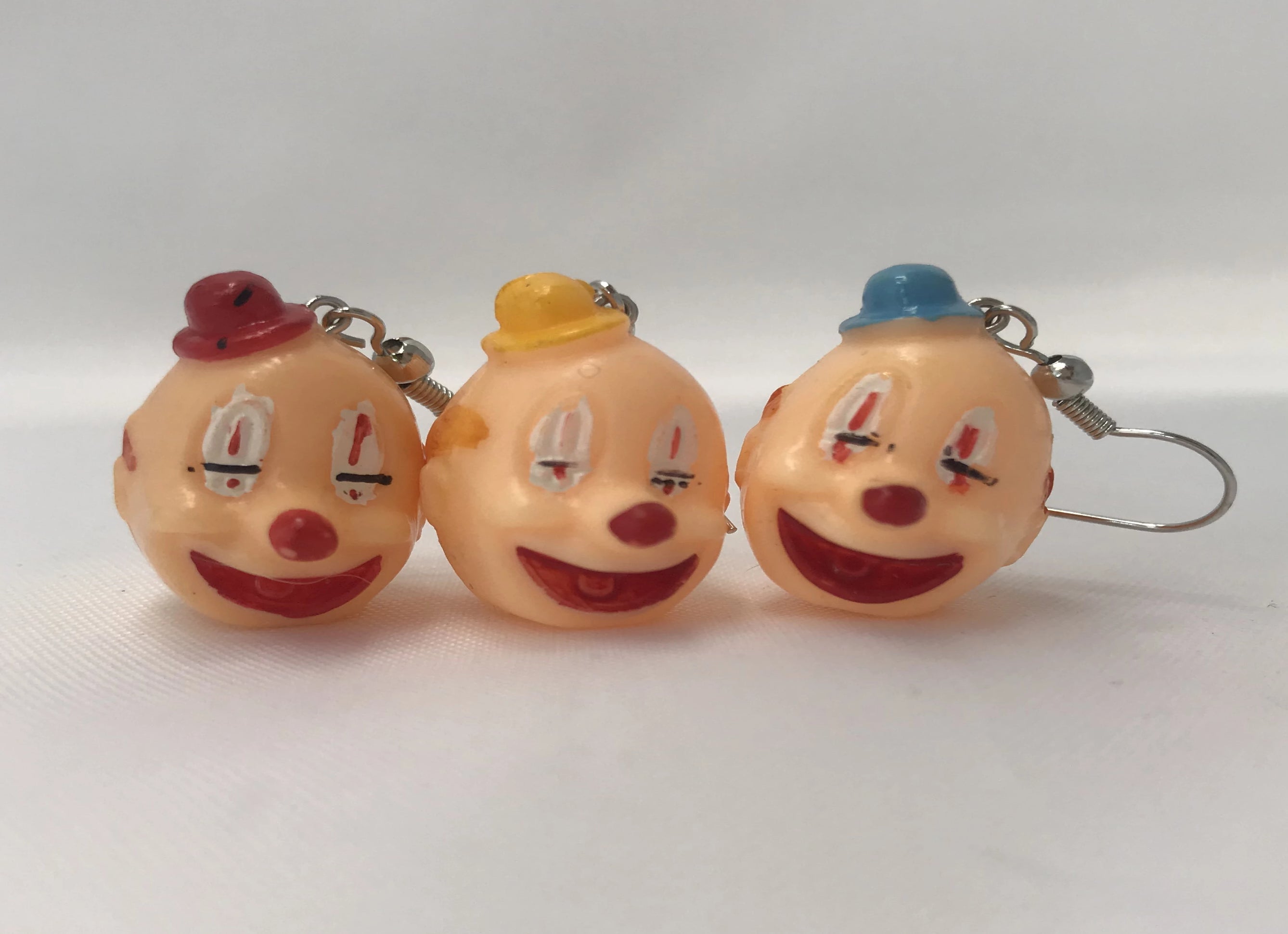 Petite clown earrings