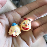 Petite clown earrings